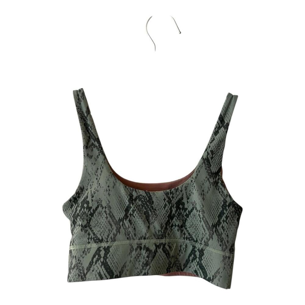 New Fabletics Python Print Scoop Neck Longline Sp… - image 2